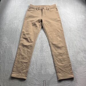 Banana Republic Traveler Pants Mens 28x30 Slim Fit Tan Khaki Chino 5-Pocket